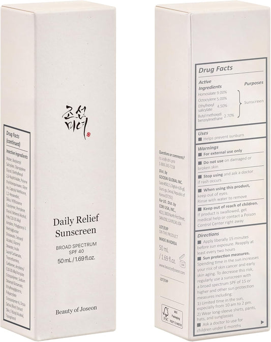 Beauty of Joseon Relief Sun : Rice + Probiotics (SPF50+ PA++++)