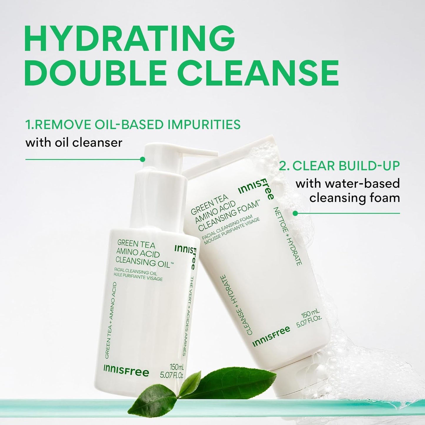Innisfree Green Tea Amino Acid Cleansing Foam (150ml)