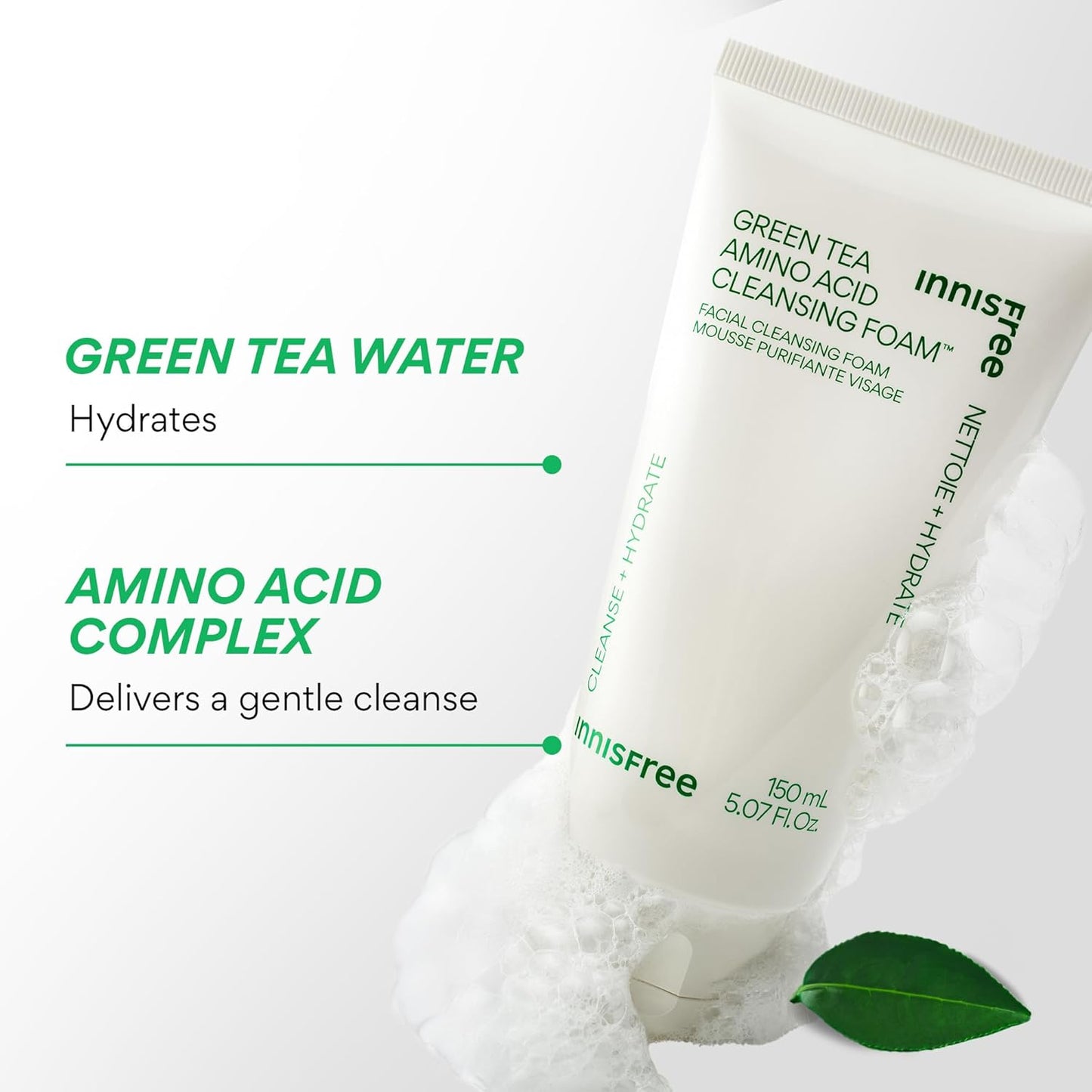 Innisfree Green Tea Amino Acid Cleansing Foam (150ml)